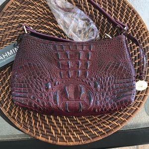 Brahmin Black Cherry Mini Bag. NWT.